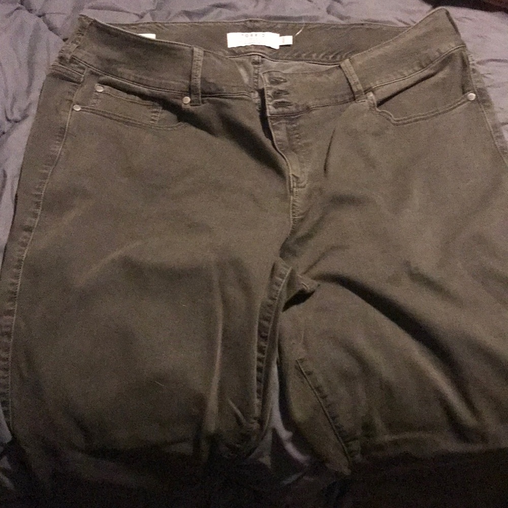 Torrid 24XT Jeggings Olive
